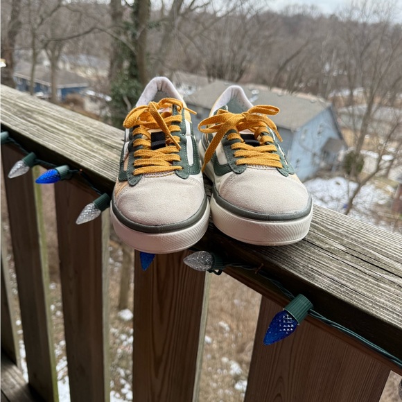 Unique yellow, cream and green Vans Sneakers! - Picture 2 of 5
